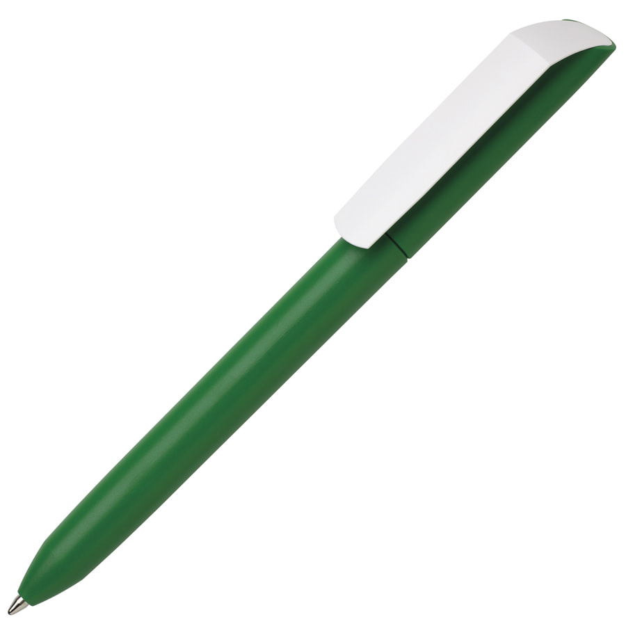 FLOW PURE, ручка шариковая с белым клипом