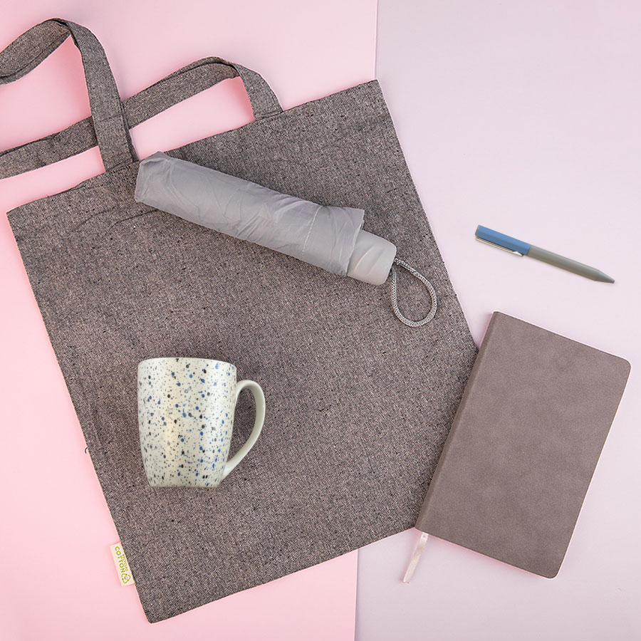 Набор подарочный DUSTYROSE: кружка, ручка, зонт, бизнес-блокнот, сумка