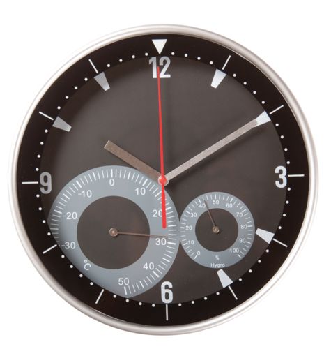 Часы настенные Rule с термометром и гигрометром с логотипом