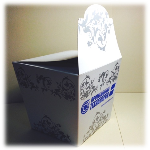 Печать логотипа на коробках для конфет